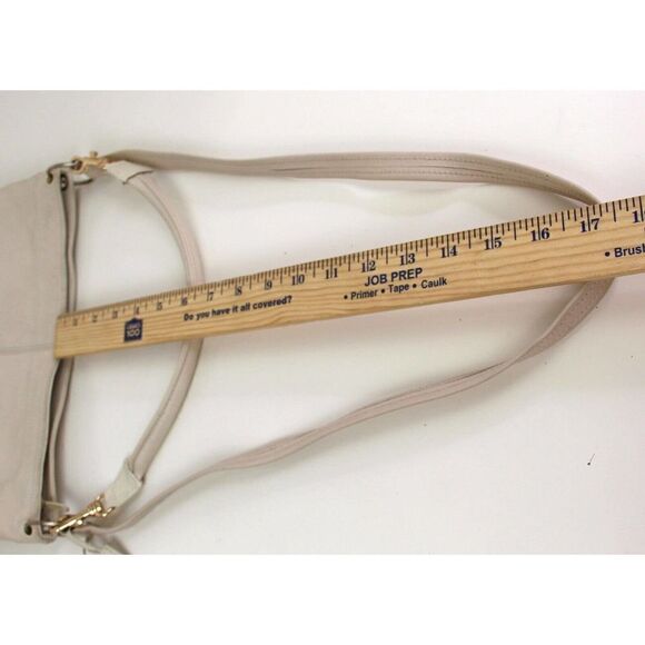 GIANI BERNINI CREAM WHITE GENUINE LEATHER SATCHEL SHOULDER BAG HANDBAG PURSE - Picture 15 of 15